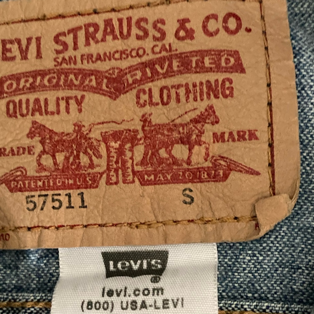 Levi's Blue Jean Jacket Medium Indigo Classic - Picture 8 of 8